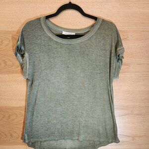 JANE AND DELANCY SHORT SLEEVE CAP SLEEVE T-SHIRT - SMALL